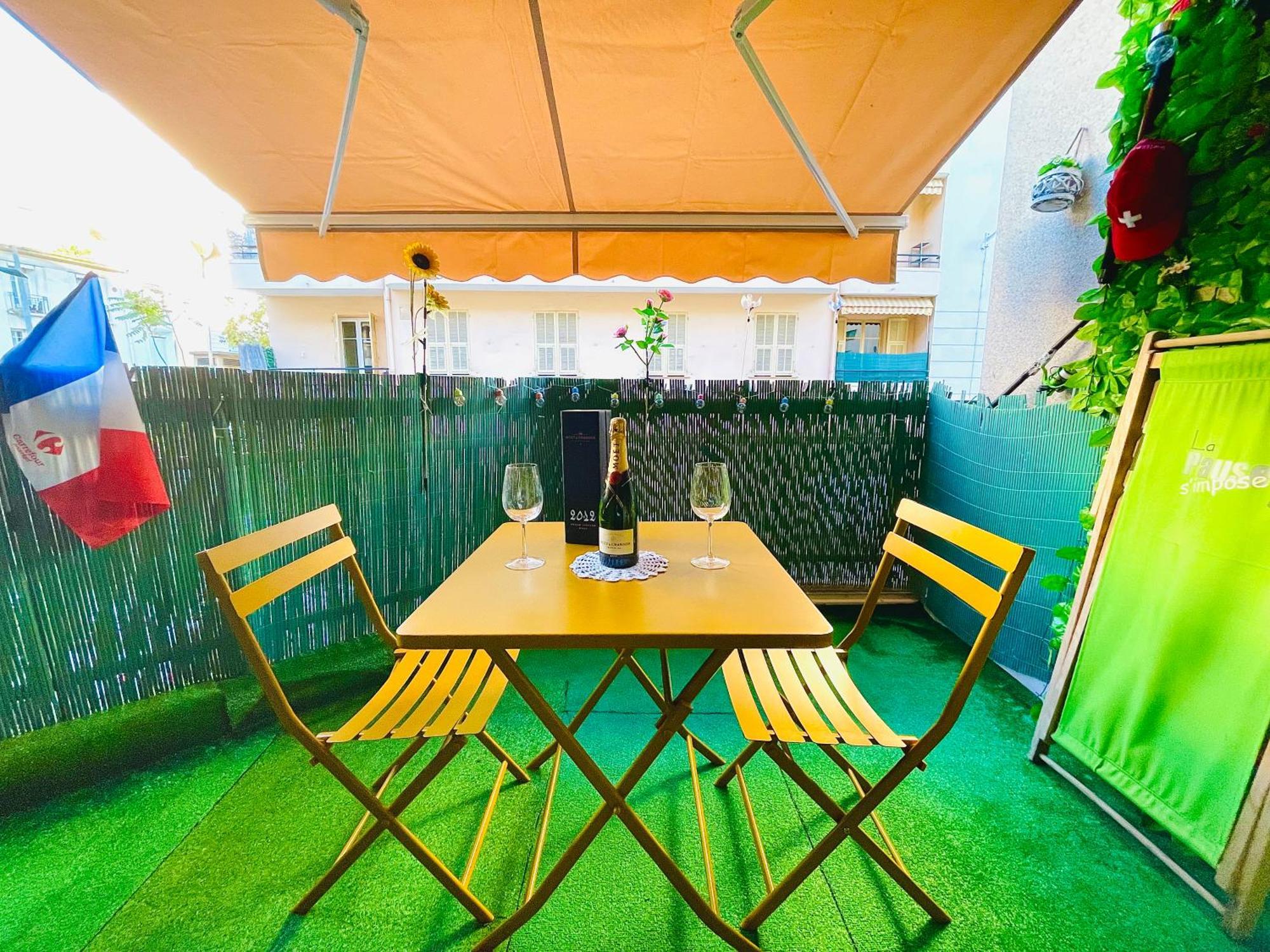 Confortable Studio A Nice Centre Cote Plage Bel Terrasse Paddle Exterior foto