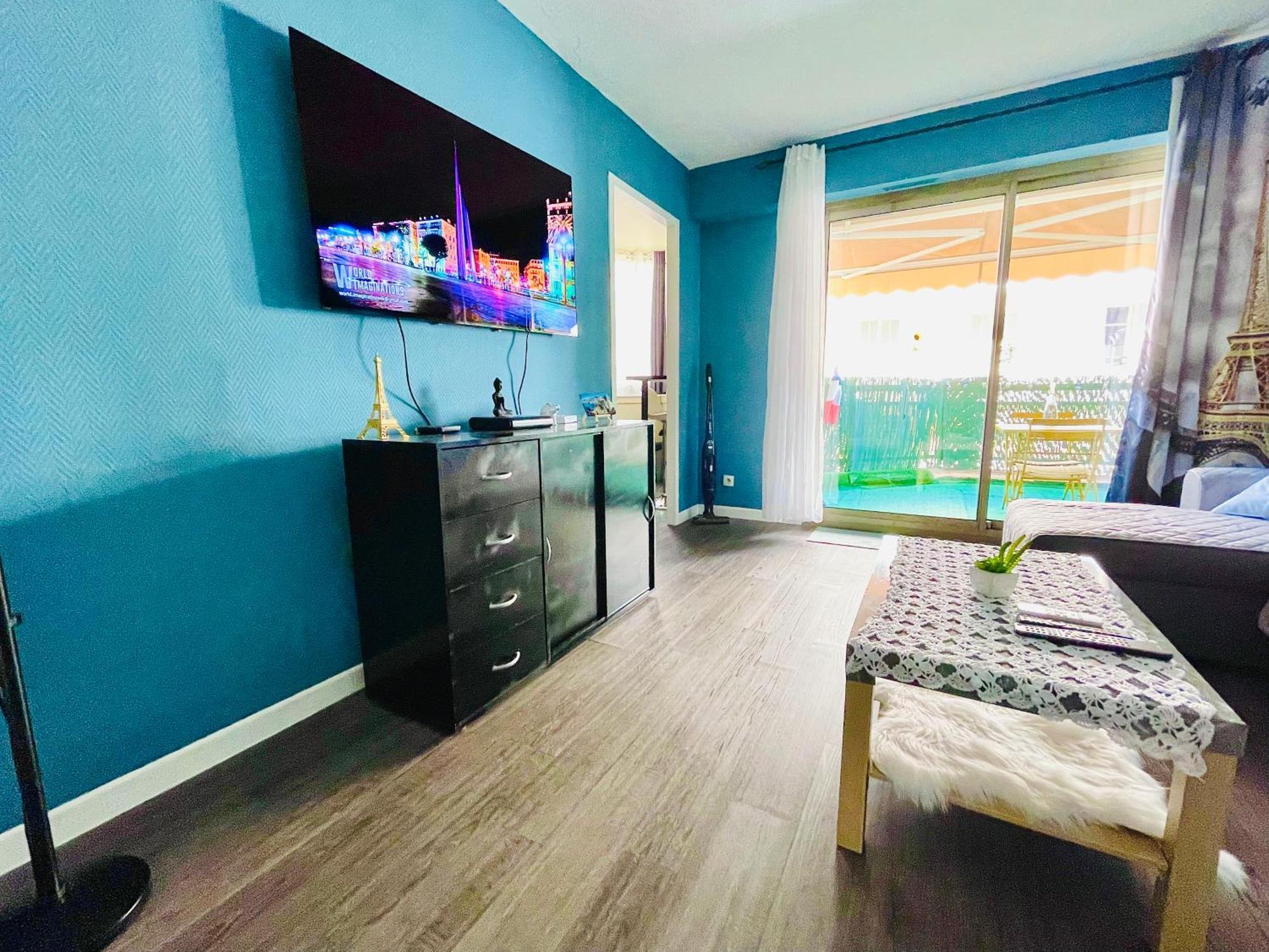 Confortable Studio A Nice Centre Cote Plage Bel Terrasse Paddle Exterior foto